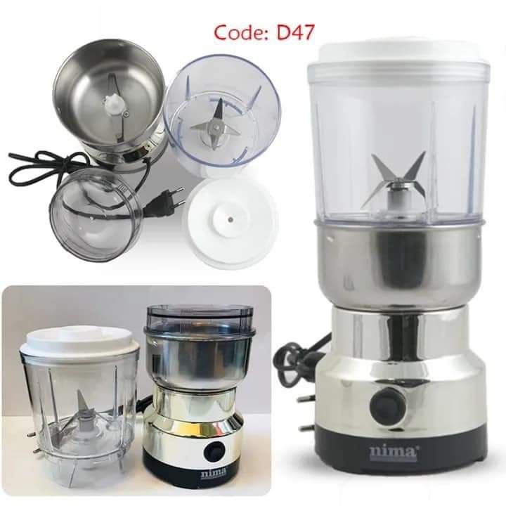 Nima Electric 2 in 1 Blender and Grinder & Juicer – Silver